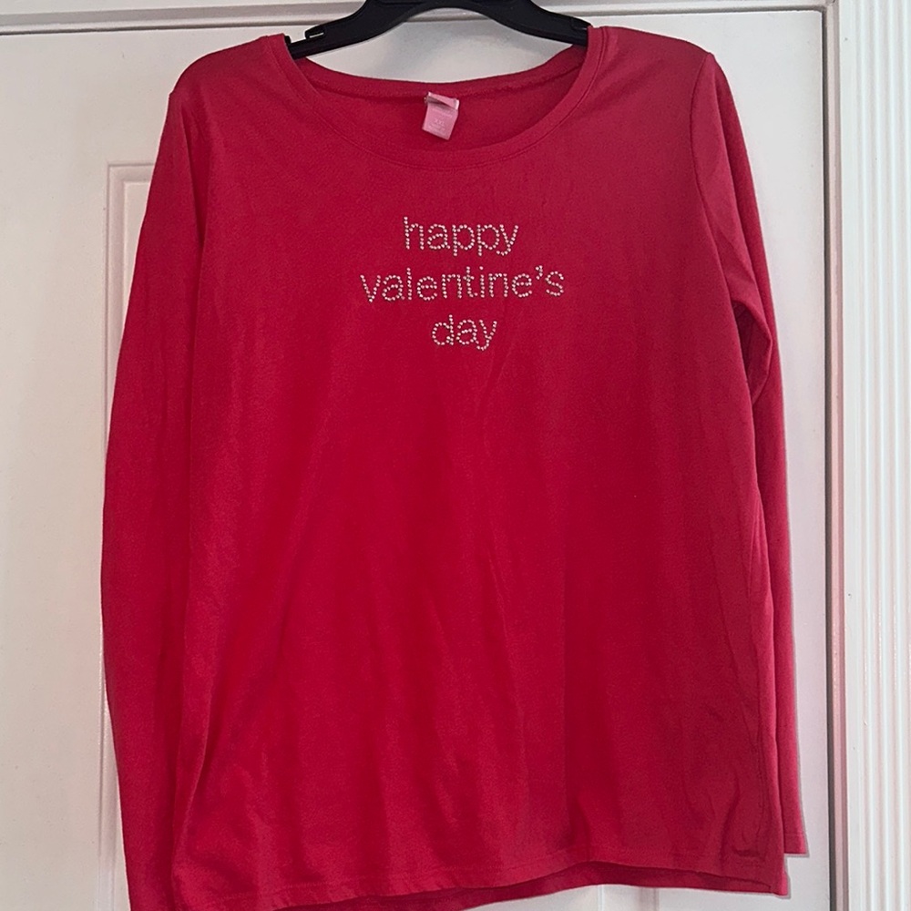 Hot pink Valentine's Day Long Sleeve Shirt
